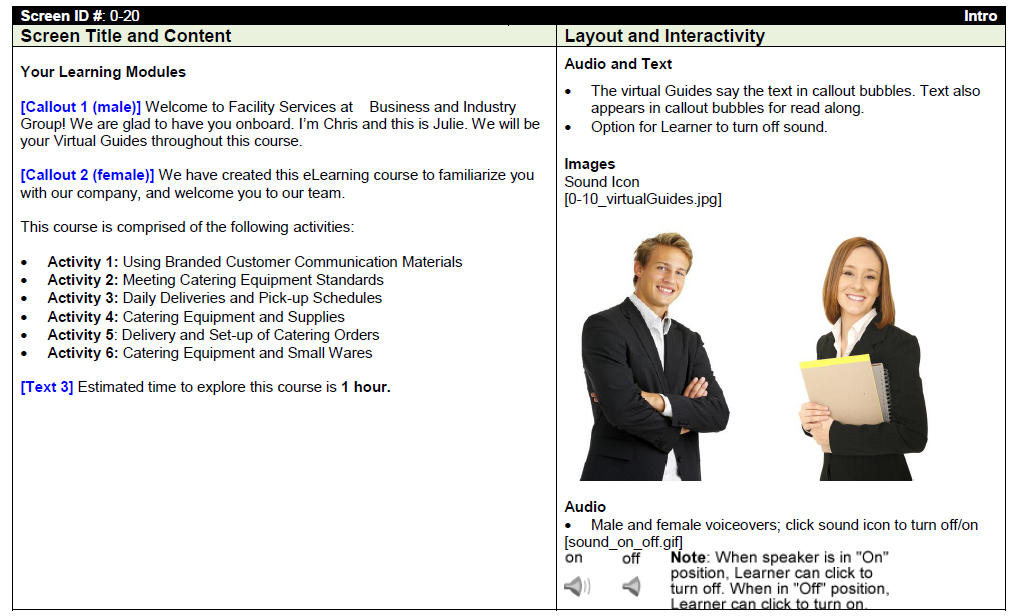 elearning storyboard sample