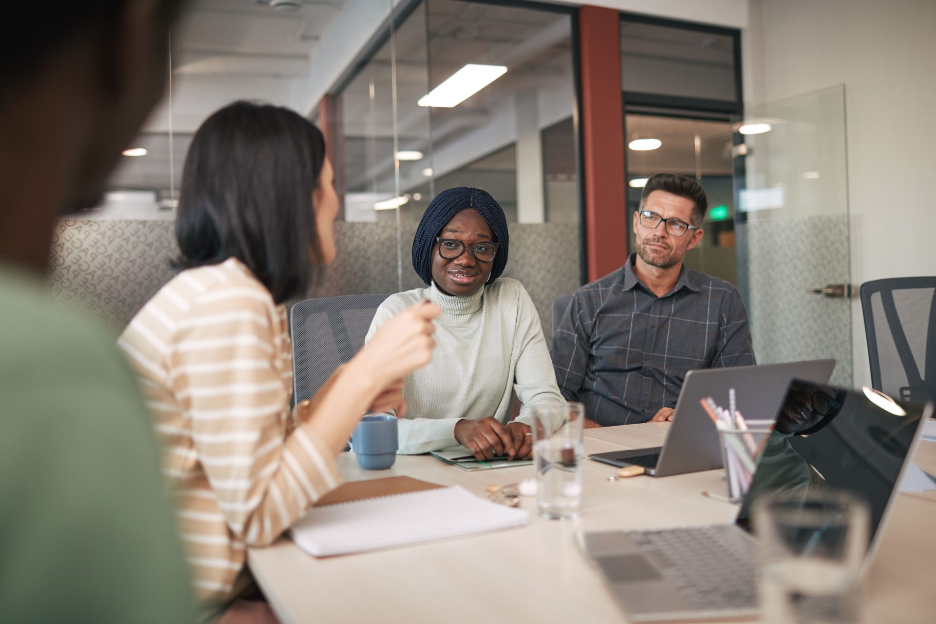 Diversse business team meeting
